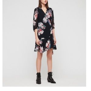 AllSaints • Jade Violy Floral Wrap Dress